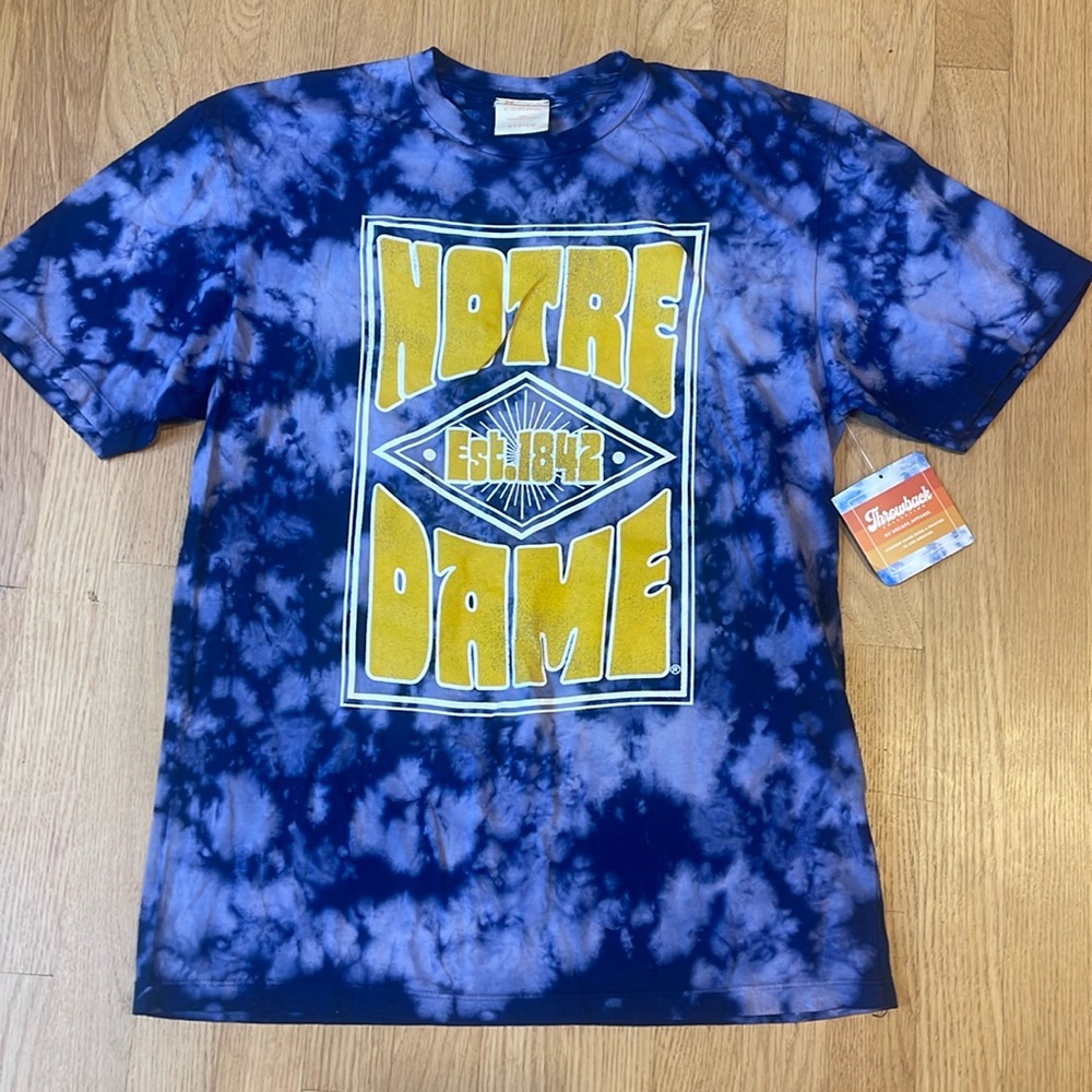 NWT Notre Dame tye dye shirt size M